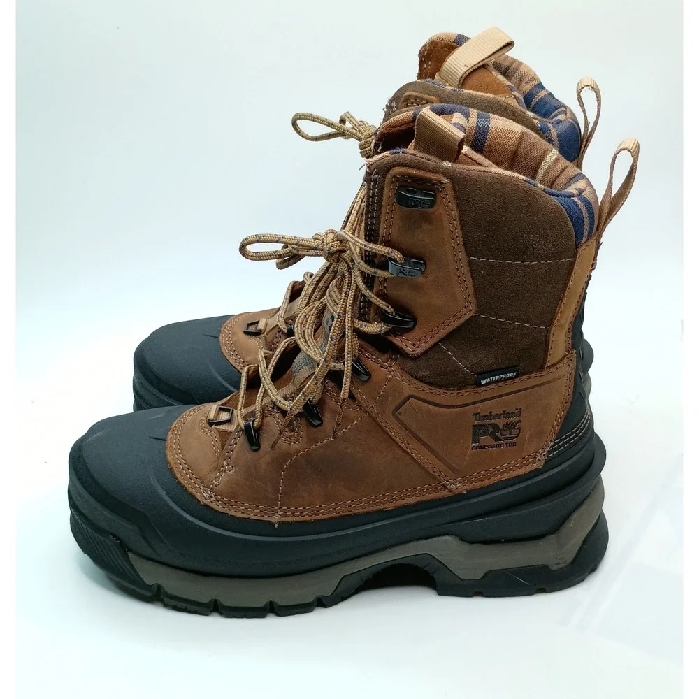 Timberland PRO 24/7+ Work Boots Men Size 6.5 Brown Waterproof Composite Toe